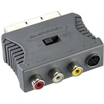 Bandridge BVP765 adaptador de cable SCART S-Video + 3xRCA Gris, Rojo, Blanco, Amarillo