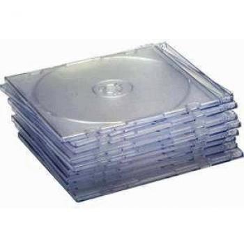 Compucessory 442463 Slimline Jewel - Juego de carcasas individuales para CD