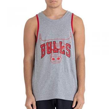 New Era NBA Double Logo Tank Chibul LGH Camiseta De Tirantes, Hombre, Grey Med, XL