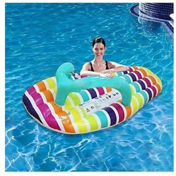 OOTB Flip Flop Colchón Hinchable, Unisex Adulto, carbón, 150x75cm