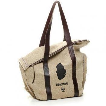 Braccialini Campground - Bolso bandolera para mujer, color natural, talla 35 x 40 x 11 cm