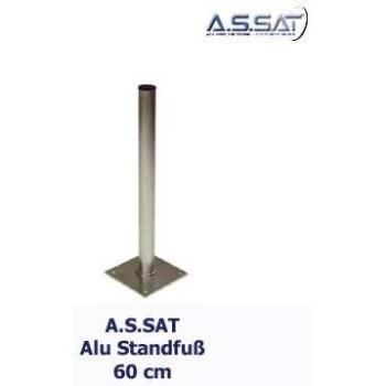 A.S. SAT - Aluminio Soporte de 60 cm con 19 x 19 cm placa de suelo
