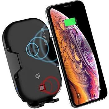 Soporte para teléfono móvil negro Forever GSM045666 con carga rápida y diseño ergonómico