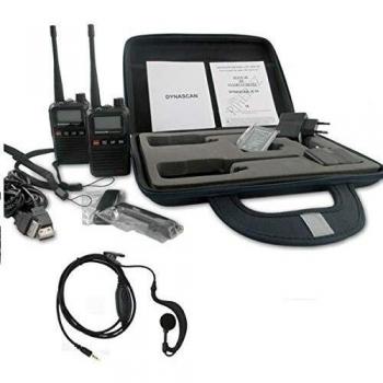 Dynascan R-10 Box Maletín con dos walkie talkies PMR-446 de uso libre