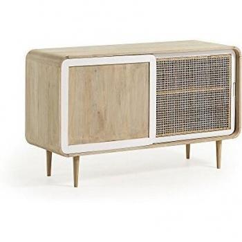 Kave Home - Aparador Georg 135 x 80 cm con 2 Puertas de Madera Maciza de Mango