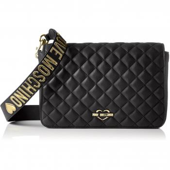 Love Moschino - Borsa Nappa Pu Trapuntata Nero, Shoppers y bolsos de hombro Mujer, Schwarz