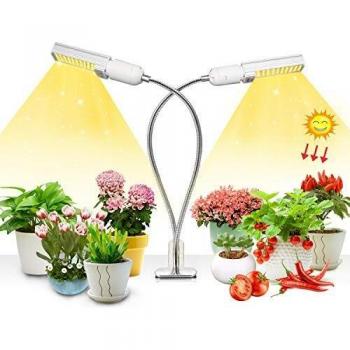50w LED Plant Light, 100 LED Super Bright Sunlike Full Spectrum Grow Bulb para plantas de interior, Plant Grow Lamp with Reemplazable E27 / E26 Bulb, perfecto para plántulas Florecimiento de frutas