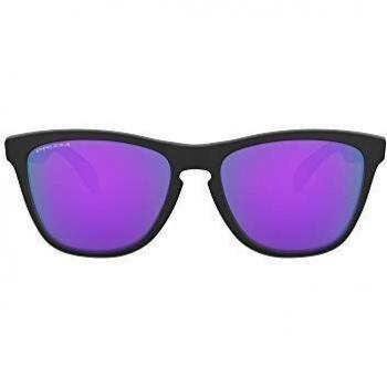 Oakley Frogskins Sunglasses, Matt Black/Prizm Violet, 55 Mm