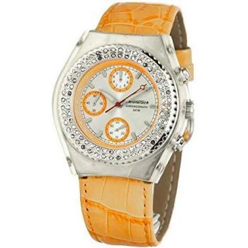 Chronotech Unisex Adult Analogue Quartz Watch with Leather Strap CT7284S-05