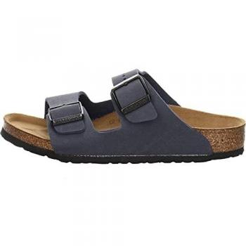 Birkenstock Arizona Kids Sandals - Blue Nubuck Mules for Boys and Girls