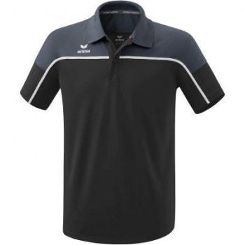 Erima Polo de Manga Corta Change, Color Negro Gris/Gris Pizarra/Blanco, Talla Extra-Large para Hombre