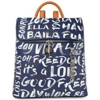 Lois - Bolso Mochila Mujer Casual Azul Marino - Ideal para el día a día