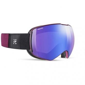 Máscara de Esquí Julbo Lightyears con lente fotocromática Reactiv High Contrast 1-3 azul, diseño unisex en color negro y violeta, ideal para esquí, snowboard y freeride