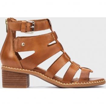 Pikolinos sandalia tacón de piel blanes W3H-1823 para mujer