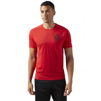 Reebok Activchill Graphic Camiseta, Hombre, Rojo