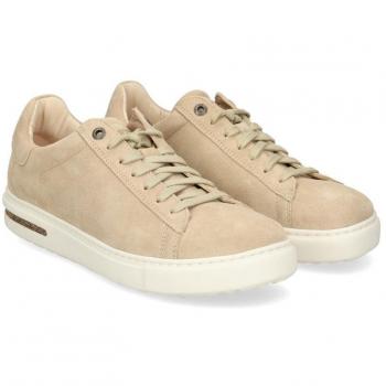 Zapatillas de mujer tipo casco bajas en serraje color beige - Birkenstock Bend Low