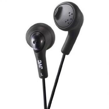 JVC Gumy HA-F160 In-Ear Wired Headphones Compatible with iPod, iPhone, Samsung - Bass Boost Stereo Earphones in Black