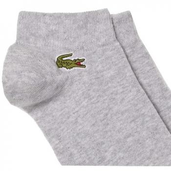 Pack de 3 Calcetines Cortos Hombre Gris/Azul/Blanco Lacoste - Talla 43-46