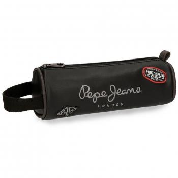 Pepe Jeans Duetone Neceser de Viaje, 23 cm, 1.86 litros, Negro