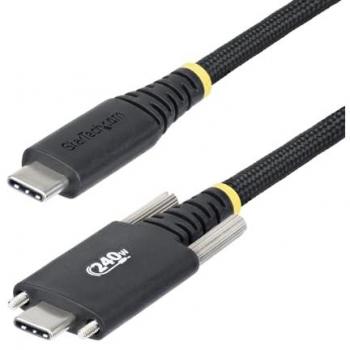 Cable Cargador USB-C 3m con Fijación Lateral - 240W (5A) EPR - Cable Resistente USB 2.0