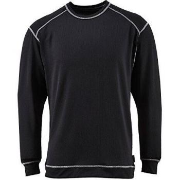 Camiseta Térmica Antibacteriana Base Pro de Manga Larga para Hombre Color Negro Talla S