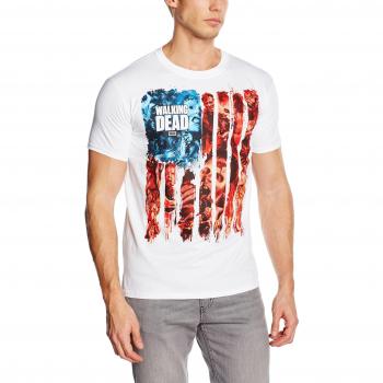 The Walking Dead TWD-TS-09-269 - Camiseta de manga corta, con cuello redondo para hombre, color blanco, talla Medium