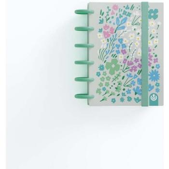 Cuaderno Ingeniox A6 Edición Limitada Flores Verde Menta 100 Hojas Punteado
