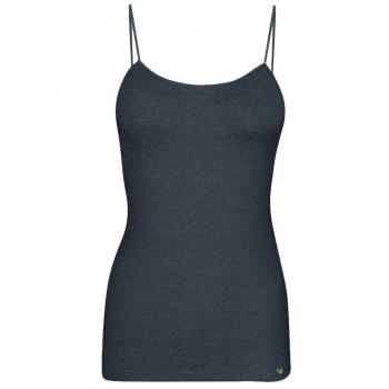 ZD ZERO DEFECTS Camiseta Interior de Mujer de Tirantes - Hilo de Soja Color Grafito - - Talla 42