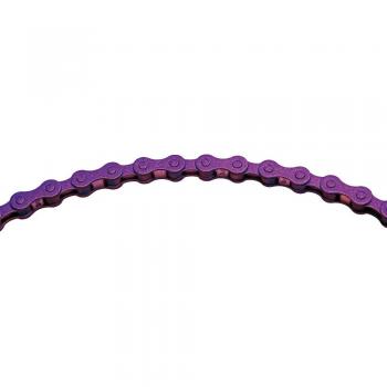 Â KMC Chain S1 Cadena Ancha, Unisex Adulto, pÃºrpura, 112 eslabones