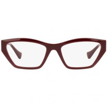 Versace VE3327U 5381 Women’s Eyeglasses Burgundy Size 55 (Frame Only) - Blue Light Block Available