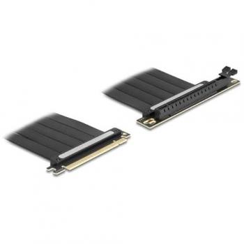 Tarjeta Elevadora PCI Express 4.0 x16 Macho a Ranura x16 con Ángulo de 90° y Cable de 30 cm - Delock 81509