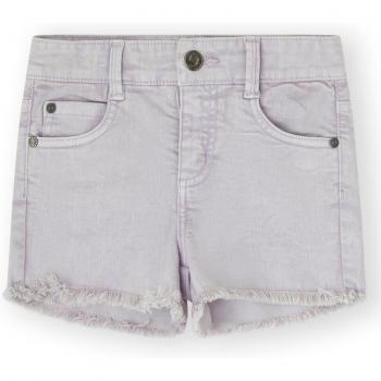 Short de niña tipo denim con 5 bolsillos