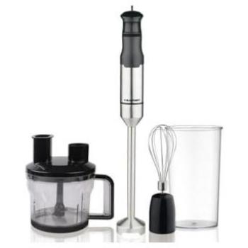 Batidora de Vaso Blaupunkt HBD611 1200W Negro Plateado con Velocidad Variable y Accesorios Incluidos