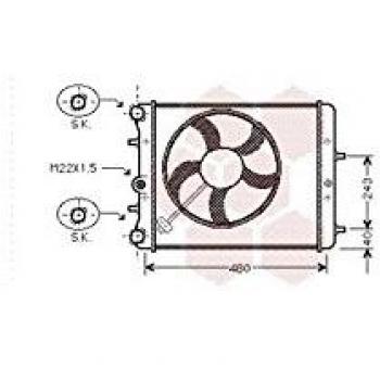 Van Wezel 76002013 Ventilador, refrigeración del Motor