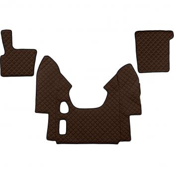 Alfombra moldeada F-CORE FL16 BROWN, alfombrillas de alta calidad, diseño ergonómico, material resistente al desgaste, fácil limpieza, antideslizante, color marrón