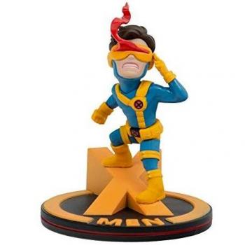 Quantum Mechanix- Figura Qfig X-Men Cyclops, Marvel, Color Yellow, Blue