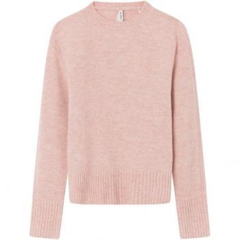 Pepe Jeans - Jersey Siaty rosa de niña con cuello redondo y hombros caídos
