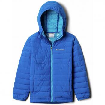Columbia Powder Lite Chaqueta De Plumón con Capucha, Niños, Azul