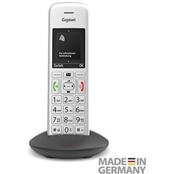 Teléfono Inalámbrico DECT Gigaset E390HX Plata-Negro con Identificador de Llamadas y Protección contra Llamadas No Deseadas para Mayores