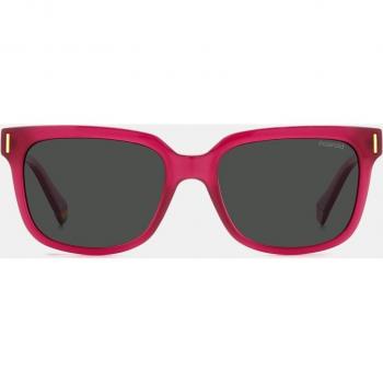 Polaroid PLD6191S Fuchsia/Grey Unisex Sunglasses - 54 MM, Dark Grey Women's Sunglasses - One Size