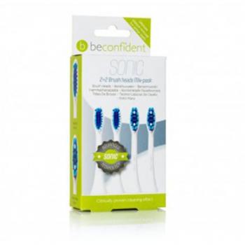 Beconfident Sonic Toothbrush Heads Regular/Whitening White Pack of 4
