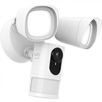 Cámara de Seguridad Exterior Eufy Floodlight 2K con Iluminación LED y Resolución 2048 x 1080 píxeles