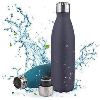 Botella de Agua Acero Inoxidable-350/500/750ml,Aislada al Vacío de Conserva Frío Doble Pared,sin BPA Botella Agua Deporte,Resistencia al Rayado, fácil de Limpiar,Reutilizable para Colegio, Sport,Yoga