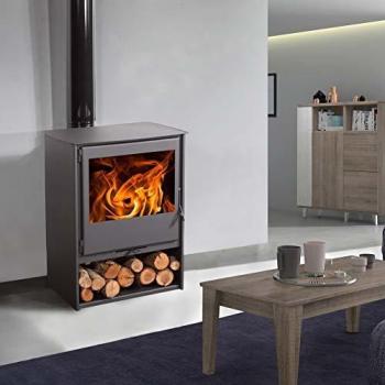 Conjunto Mesa Harmony con 4 sillasEstufa de leña Milano 560 Ecodesign con salida posterior de 150 mm