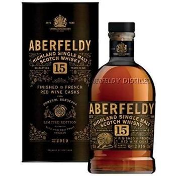 Aberfeldy 15 Years Old Pomerol Bordeaux Cask Finish Limited Edition Single Malt Scotch Whisky 43% ABV