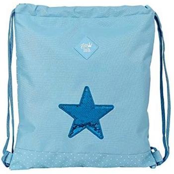 Glowlab Saco Plano Grande Star, 350x400 mm, Azul Claro
