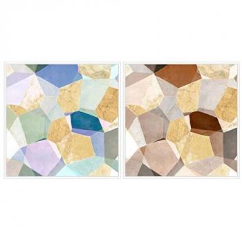 Cuadro DKD Home Decor 103 x 4,5 x 103 cm Abstracto Moderno (2 Unidades)