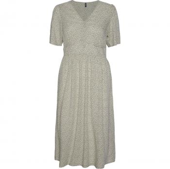 Pieces Tala Noos Women's Midi Dress with Short Sleeves and Floral Print