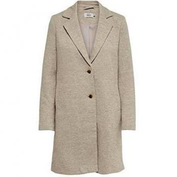 Only Onlcarrie Life Mel Coat Otw Noos Abrigo de Mezcla de Lana, Etherea/Detail:Melange, 34 para Mujer