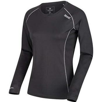Regatta Womens Beckley Anti-Bacterial Wicking Top & Pant Baselayer Set Ropa Interior, Mujer, Gris, 14